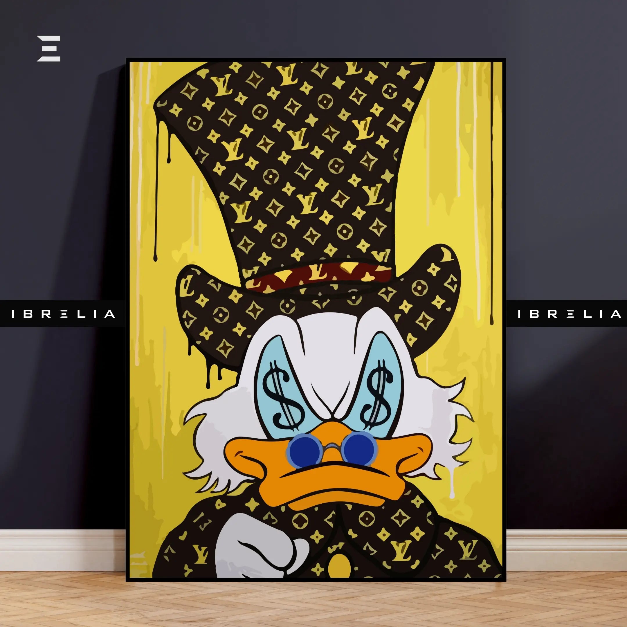 Scrooge McDuck Graffiti Pop Art Resin Wall Art – “Luxury Hustle” Edition | IBRELIA IBRELIA