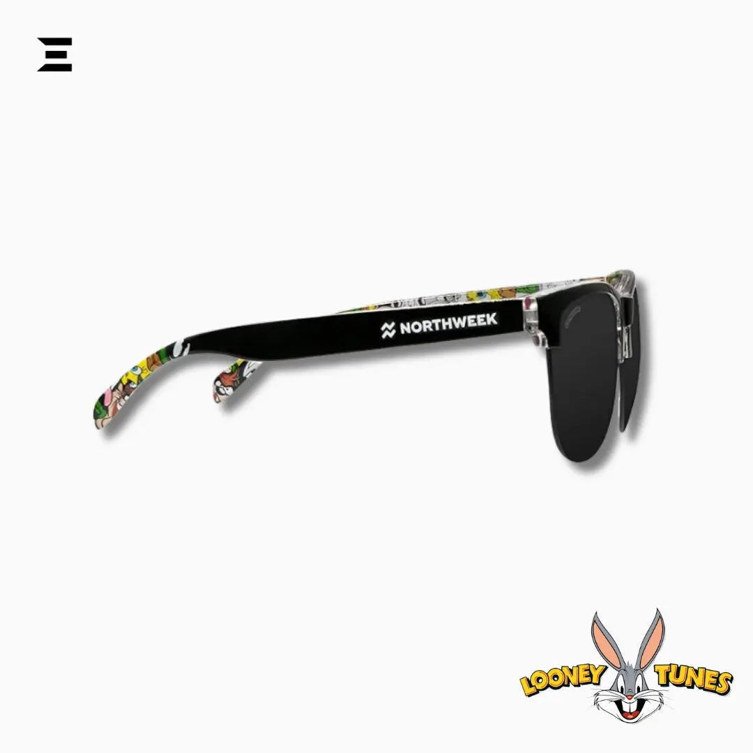 Looney Tunes x Northweek Sunglasses – Limited Edition Black Polarized Lenses with Cartoon Artwork & Accessories IBRELIA