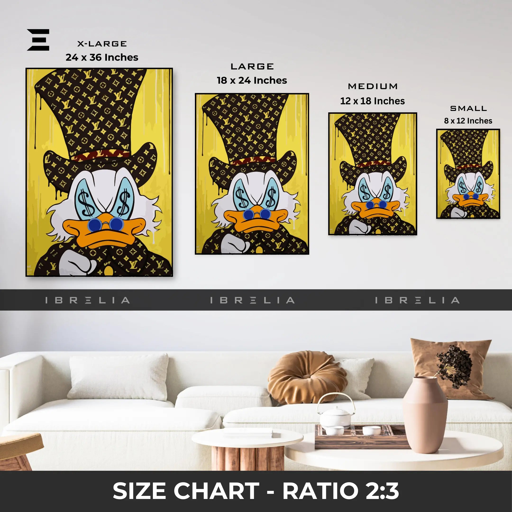 Scrooge McDuck Graffiti Pop Art Resin Wall Art – “Luxury Hustle” Edition | IBRELIA IBRELIA