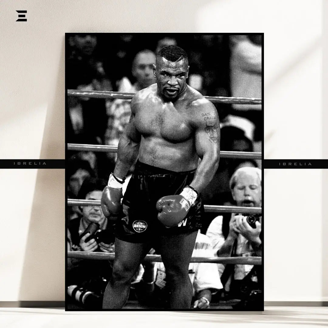 Premium Resin Coated Wall Art – Mike Tyson Boxing Legend Frame | IBRELIA Pakistan IBRELIA