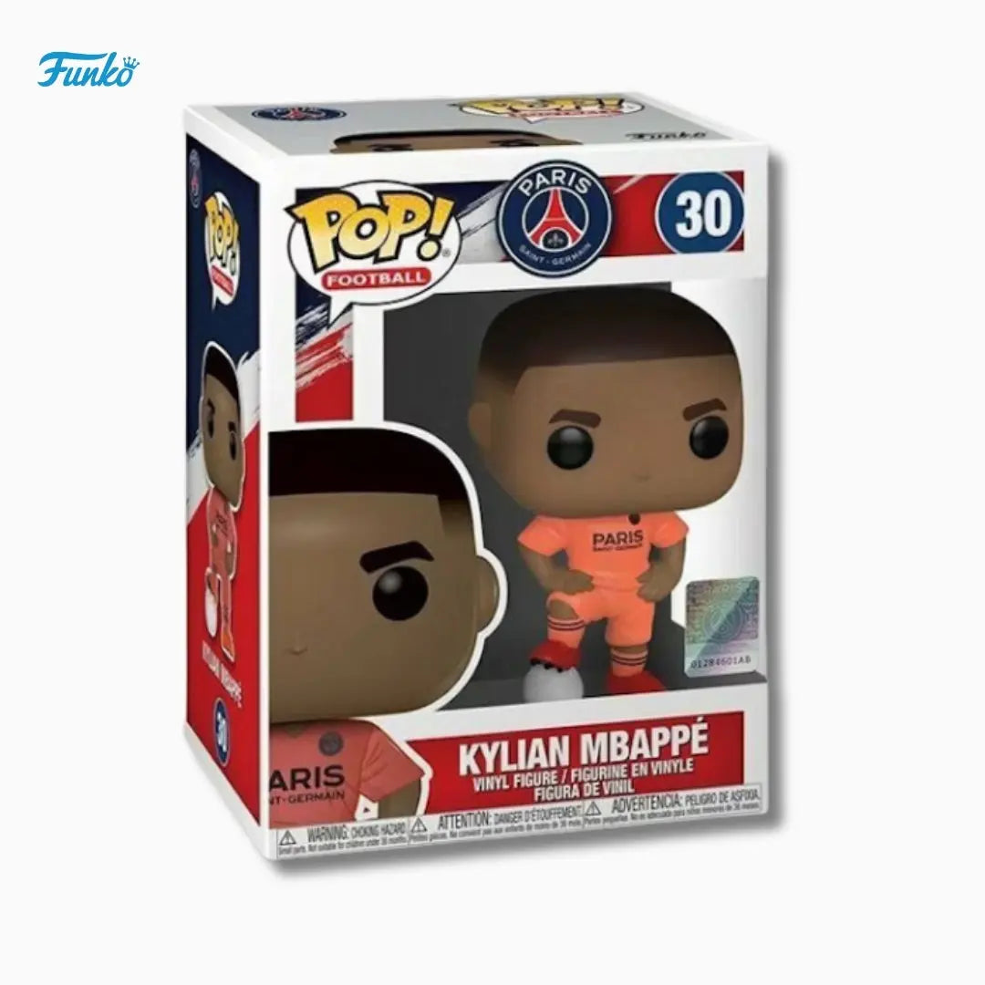 Funko Pop! Football: Kylian Mbappé #30 – Paris Saint-Germain (4-Inch Vinyl Figure) IBRELIA