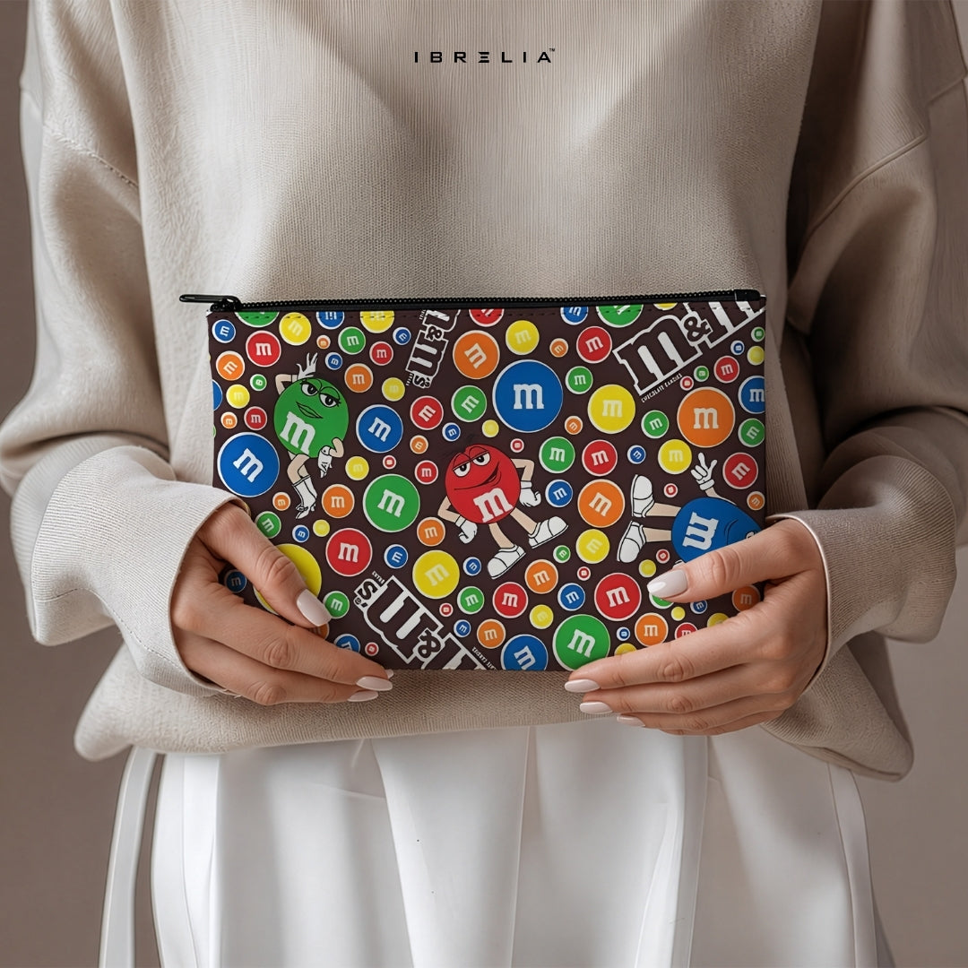 Candy Pop Crunch Makeup & Pencil Pouch – Double-Sided Print – IBRELIA™ IBRELIA