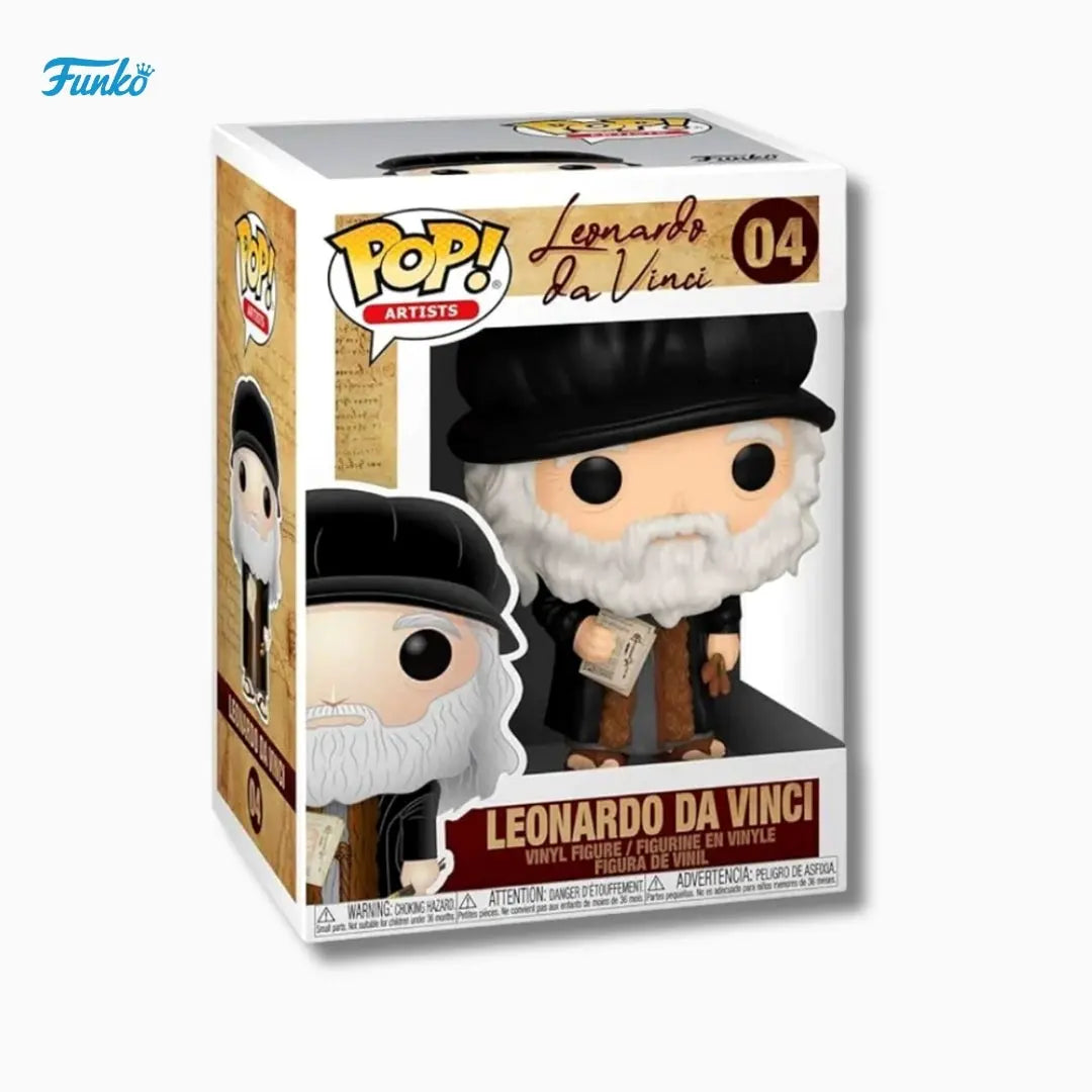 Funko Pop! Artists: Leonardo da Vinci #04 (4-Inch Vinyl Figure) IBRELIA