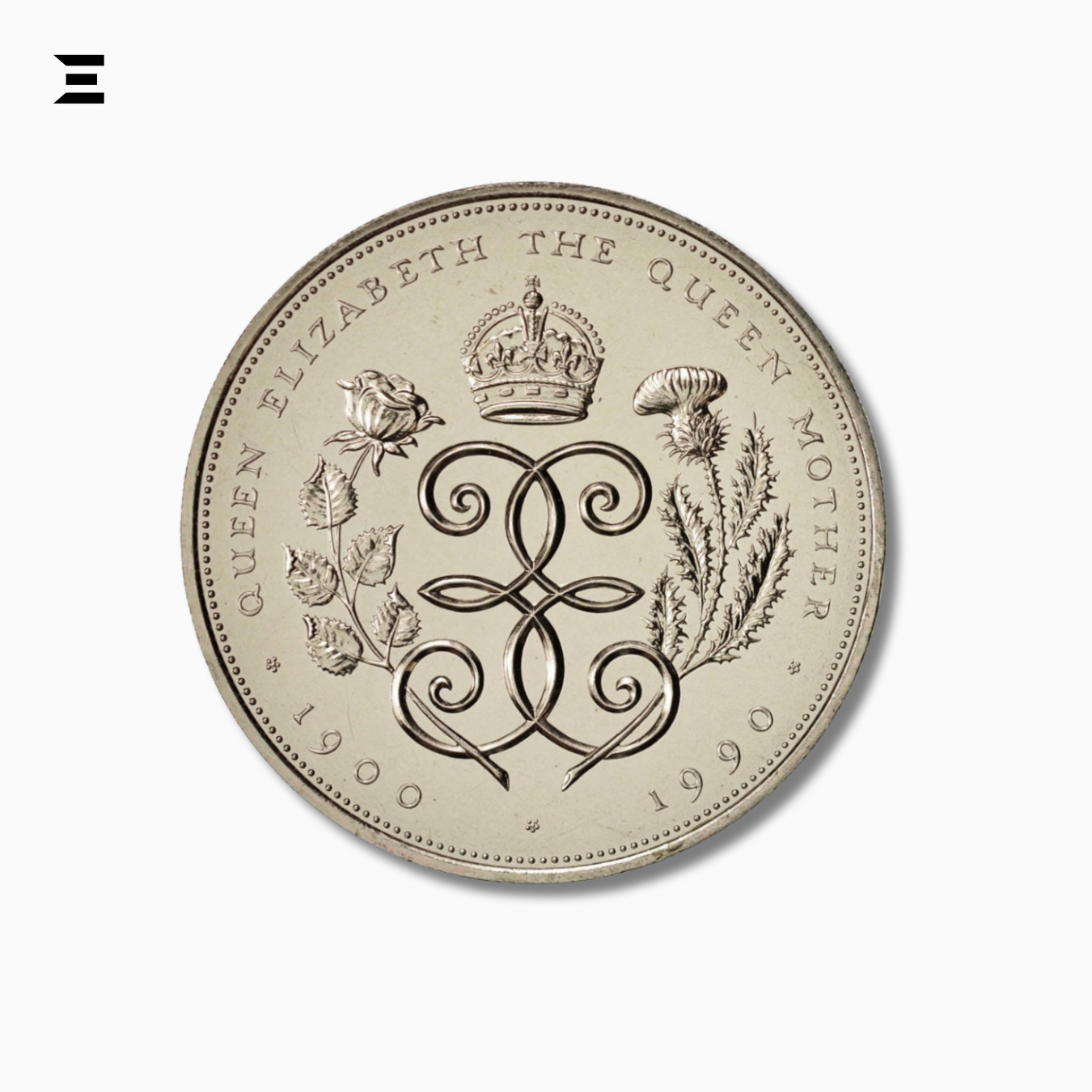 1990 UK £5 Gold Proof Coin – Queen Mother 90th Birthday Commemorative IBRELIA
