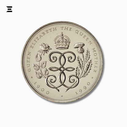 1990 UK £5 Gold Proof Coin – Queen Mother 90th Birthday Commemorative IBRELIA