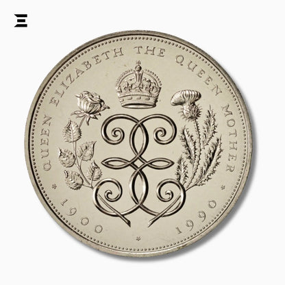 1990 UK £5 Gold Proof Coin – Queen Mother 90th Birthday Commemorative - IBRELIA