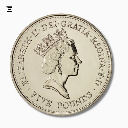 1990 UK £5 Gold Proof Coin – Queen Mother 90th Birthday Commemorative - IBRELIA