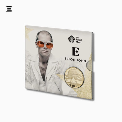 The Royal Mint £5 Elton John Commemorative Coin – Elizabeth II 5th Portrait IBRELIA