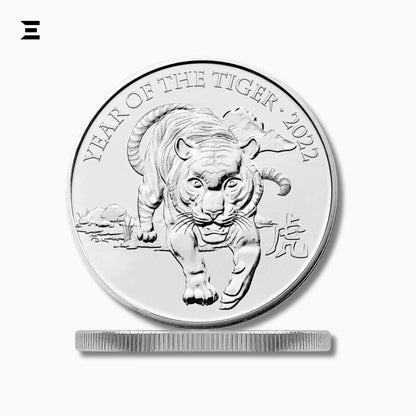The Royal Mint £5 Year of the Tiger 2022 Coin – Elizabeth II 5th Portrait IBRELIA