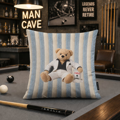 Tony Montana Teddy Bear Cushion | Premium Velvet Suede | Double-Sided Print