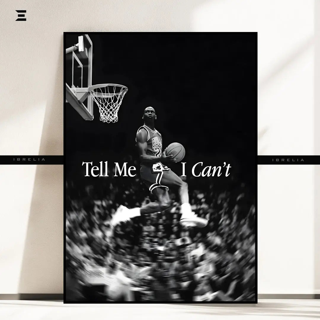 Premium Resin Coated Wall Art – Michael Jordan “Tell Me I Can’t” Frame | IBRELIA Pakistan IBRELIA