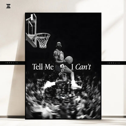 Premium Resin Coated Wall Art – Michael Jordan “Tell Me I Can’t” Frame | IBRELIA Pakistan IBRELIA
