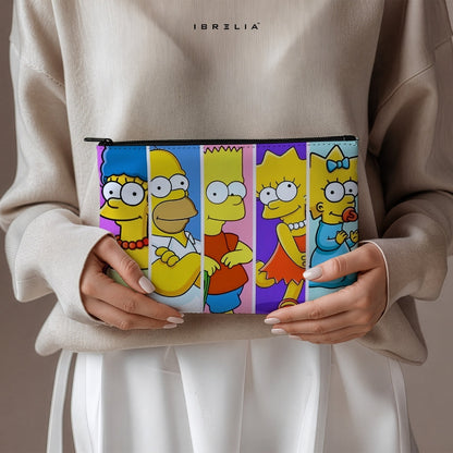 Retro Family Pop Makeup & Pencil Pouch – Double-Sided Print – IBRELIA™ IBRELIA