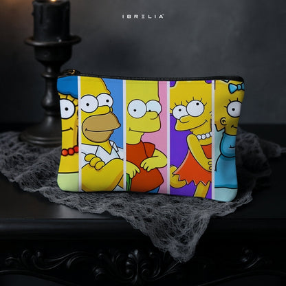 Retro Family Pop Makeup & Pencil Pouch – Double-Sided Print – IBRELIA™ IBRELIA