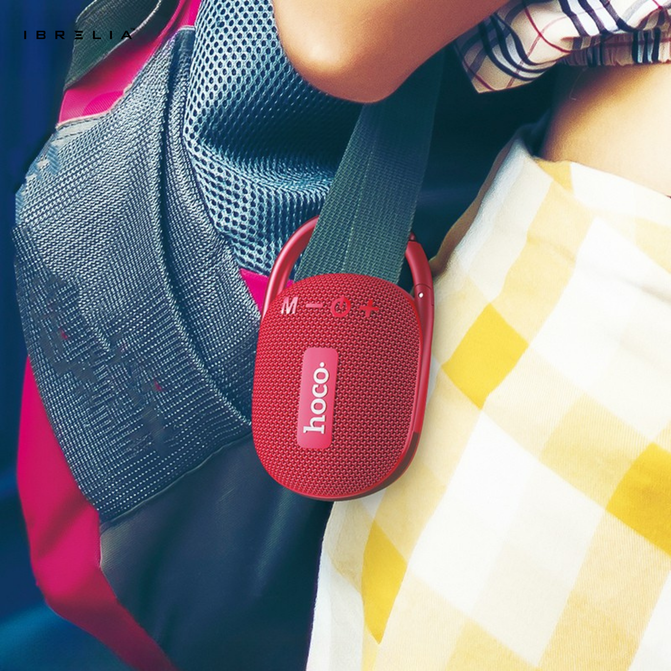 HOCO HC17 Easy Joy Sports BT Speaker | Portable Clip-On Mini Speaker | 5W Power | TWS Support | IBRELIA™
