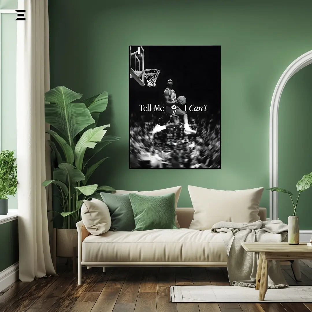 Premium Resin Coated Wall Art – Michael Jordan “Tell Me I Can’t” Frame | IBRELIA Pakistan IBRELIA