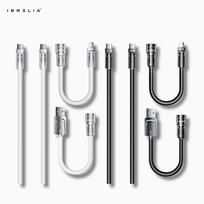 REMAX Lyncharge RC-C168 4-in-1 Fast Charging Cable | 60W | USB-A + USB-C to Type-C + Lightning | Zinc Alloy | IBRELIA™