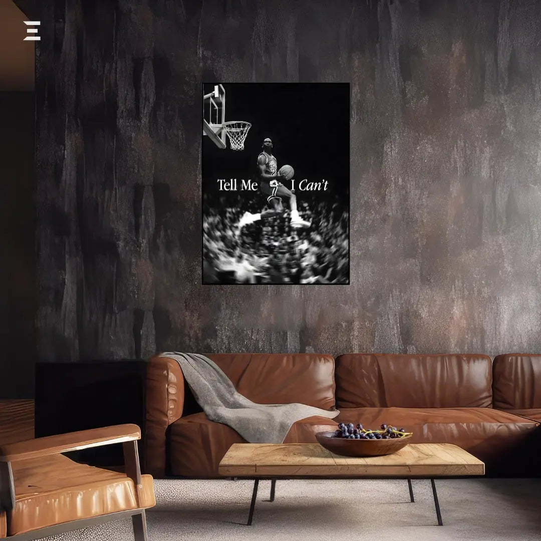 Premium Resin Coated Wall Art – Michael Jordan “Tell Me I Can’t” Frame | IBRELIA Pakistan IBRELIA