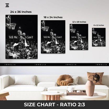 Premium Resin Coated Wall Art – Michael Jordan “Tell Me I Can’t” Frame | IBRELIA Pakistan IBRELIA