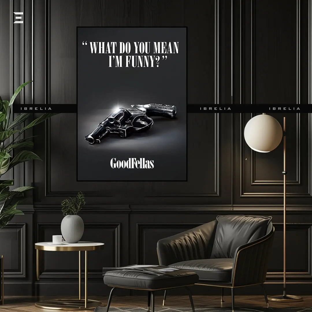 Premium Resin Coated Wall Art – Goodfellas “What Do You Mean I’m Funny?” Frame | IBRELIA Pakistan IBRELIA