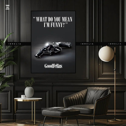 Premium Resin Coated Wall Art – Goodfellas “What Do You Mean I’m Funny?” Frame | IBRELIA Pakistan IBRELIA