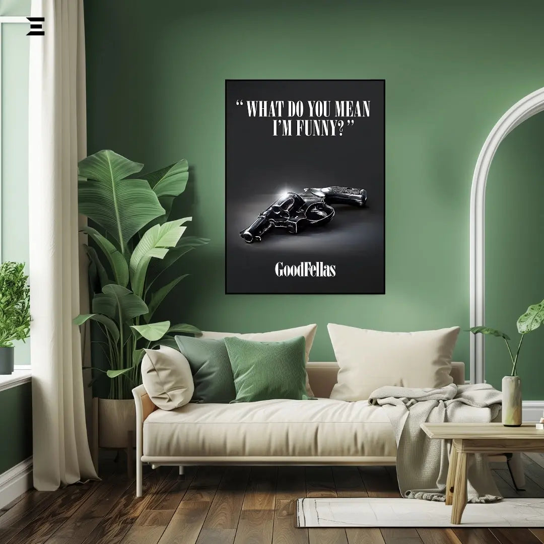 Premium Resin Coated Wall Art – Goodfellas “What Do You Mean I’m Funny?” Frame | IBRELIA Pakistan IBRELIA