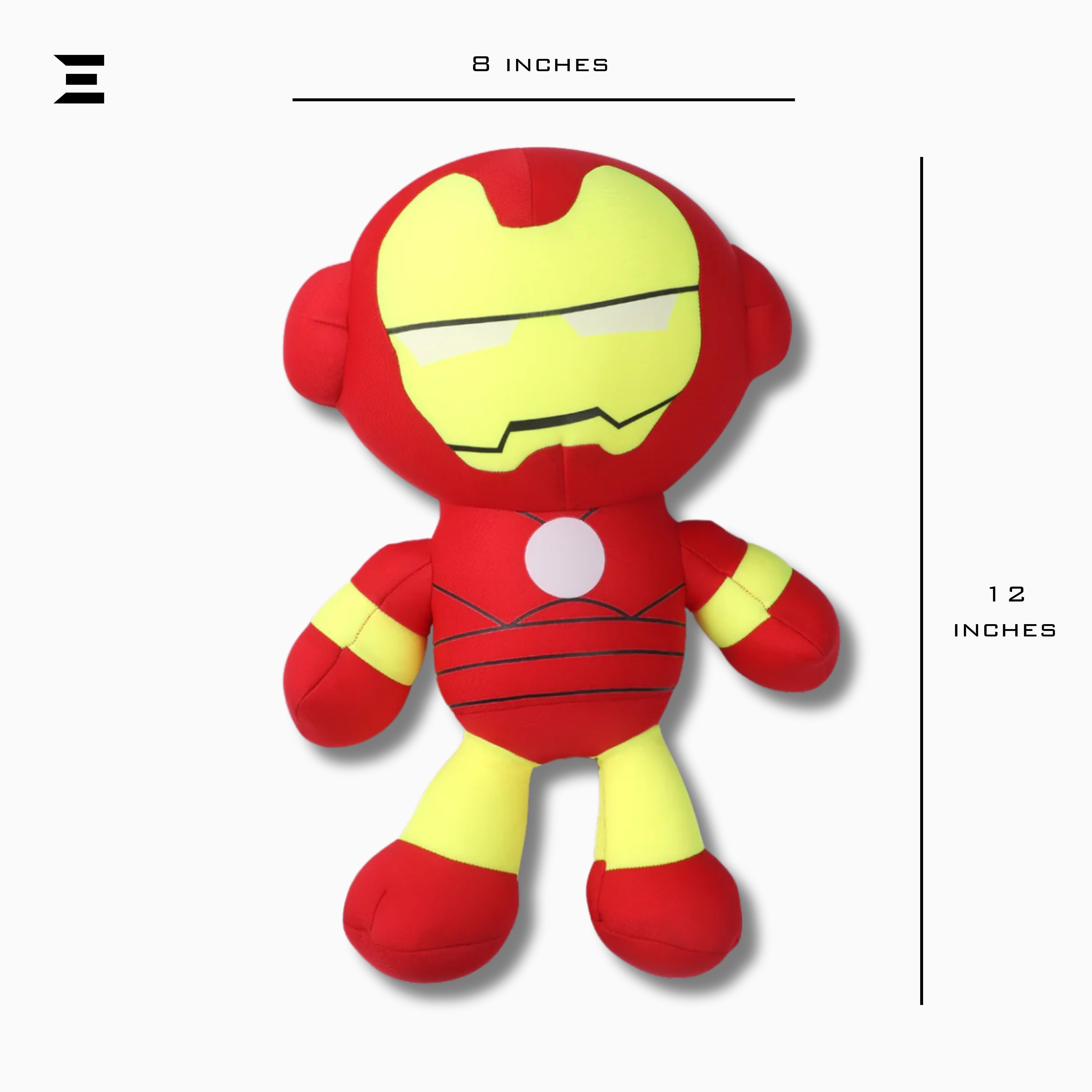 Iron Man Plush Soft Toy 12 Inch Superhero Cushion Doll | Kids Collectible Toy | IBRELIA™ IBRELIA