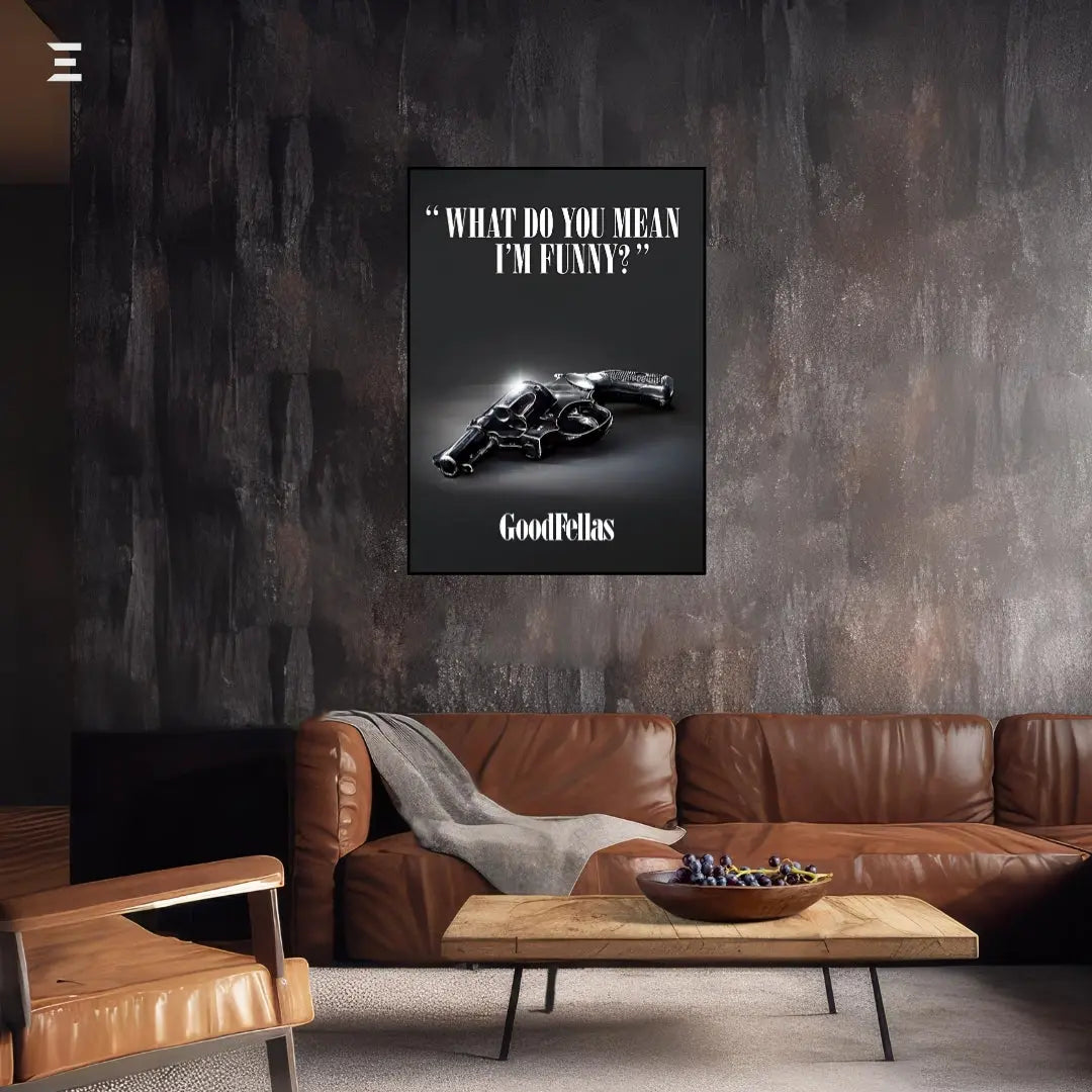 Premium Resin Coated Wall Art – Goodfellas “What Do You Mean I’m Funny?” Frame | IBRELIA Pakistan IBRELIA
