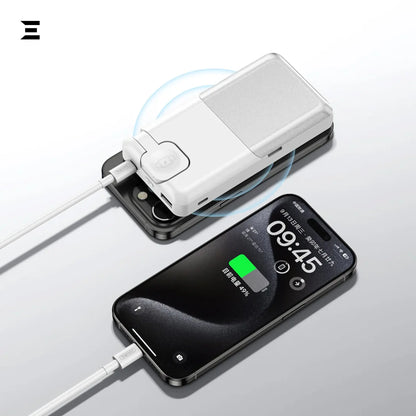 Remax RPP - D3 Power Bank – 10000mAh, 15W Magnetic Wireless, 5 - in - 1 Folding Stand - IBRELIA