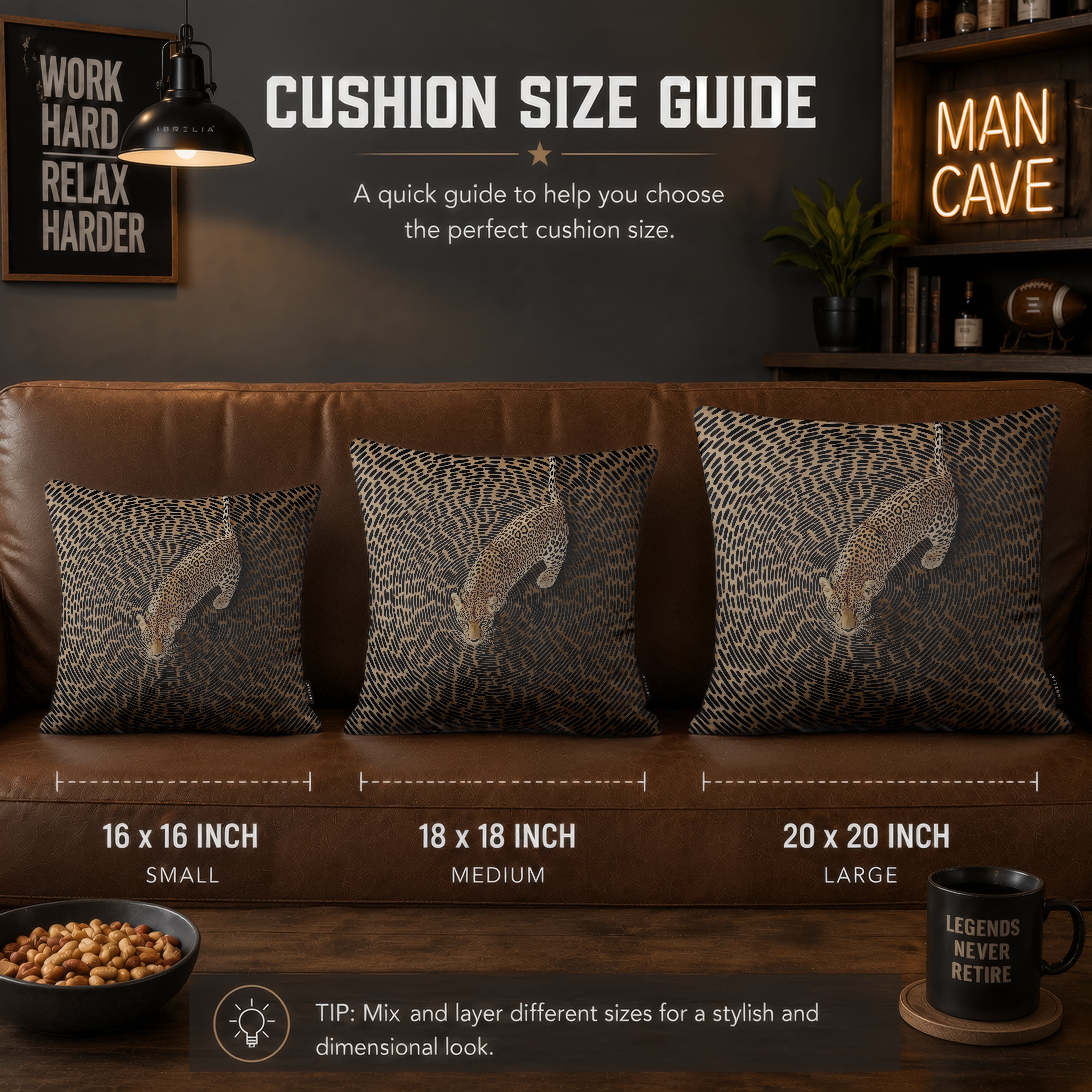 Modern Leopard Abstract Cushion | Premium Velvet Suede | Double-Sided Print