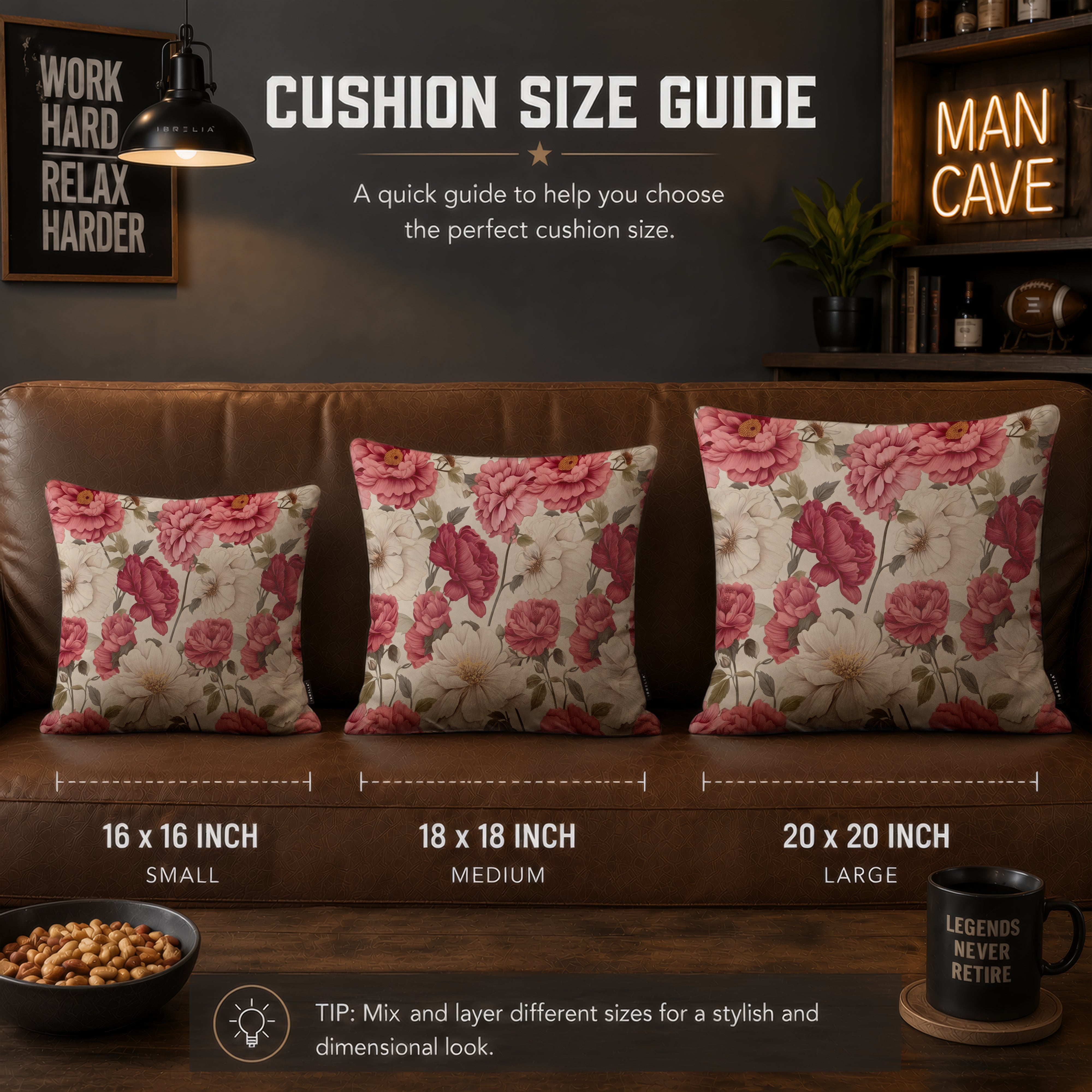 Blush Peony Floral Cushion | Premium Velvet Suede | Double-Sided Print