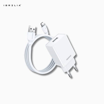 REMAX Kiddy 2.4A Fast Charger Set with Data Cable RP-U95 | IBRELIA™
