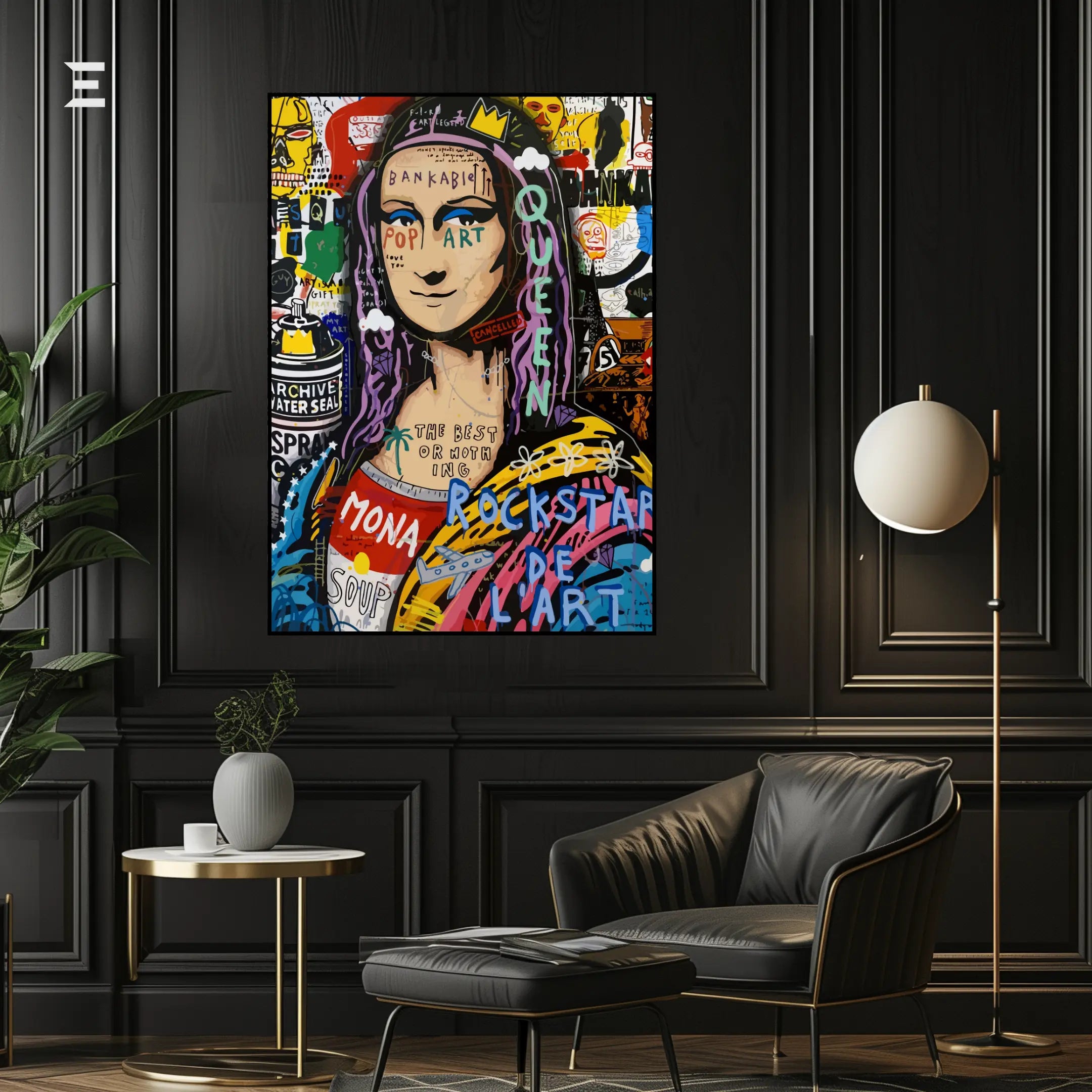 Mona Lisa Graffiti Pop Art Resin Wall Art – “Queen of Pop” Edition | IBRELIA IBRELIA