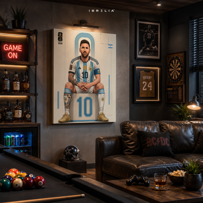 Lionel Messi FIFA World Cup 2026 Wall Art – Argentina Football Legend Poster | IBRELIA™