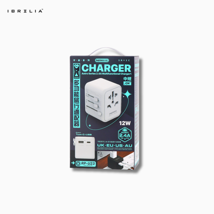 REMAX Astro 2.4A Multifunctional Travel Charger RP-U23 | IBRELIA™