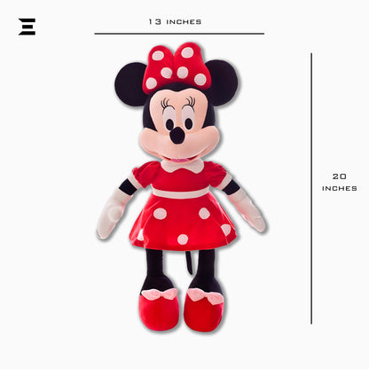 Minnie Mouse Plush Soft Toy 20 Inch Large Cartoon Cushion Doll | Kids Collectible Toy | IBRELIA™ IBRELIA