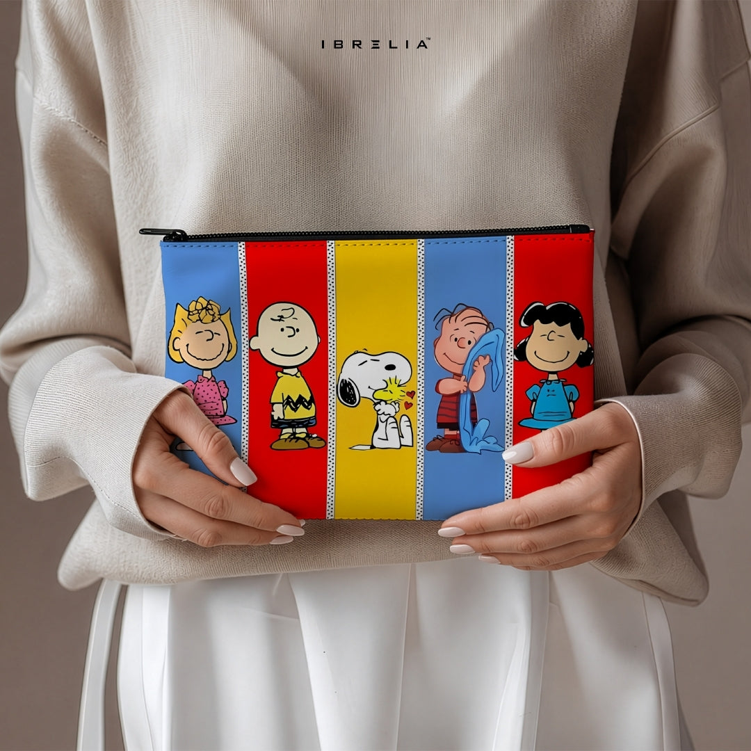 Retro Comic Squad Makeup & Pencil Pouch – Double-Sided Print – IBRELIA™ IBRELIA