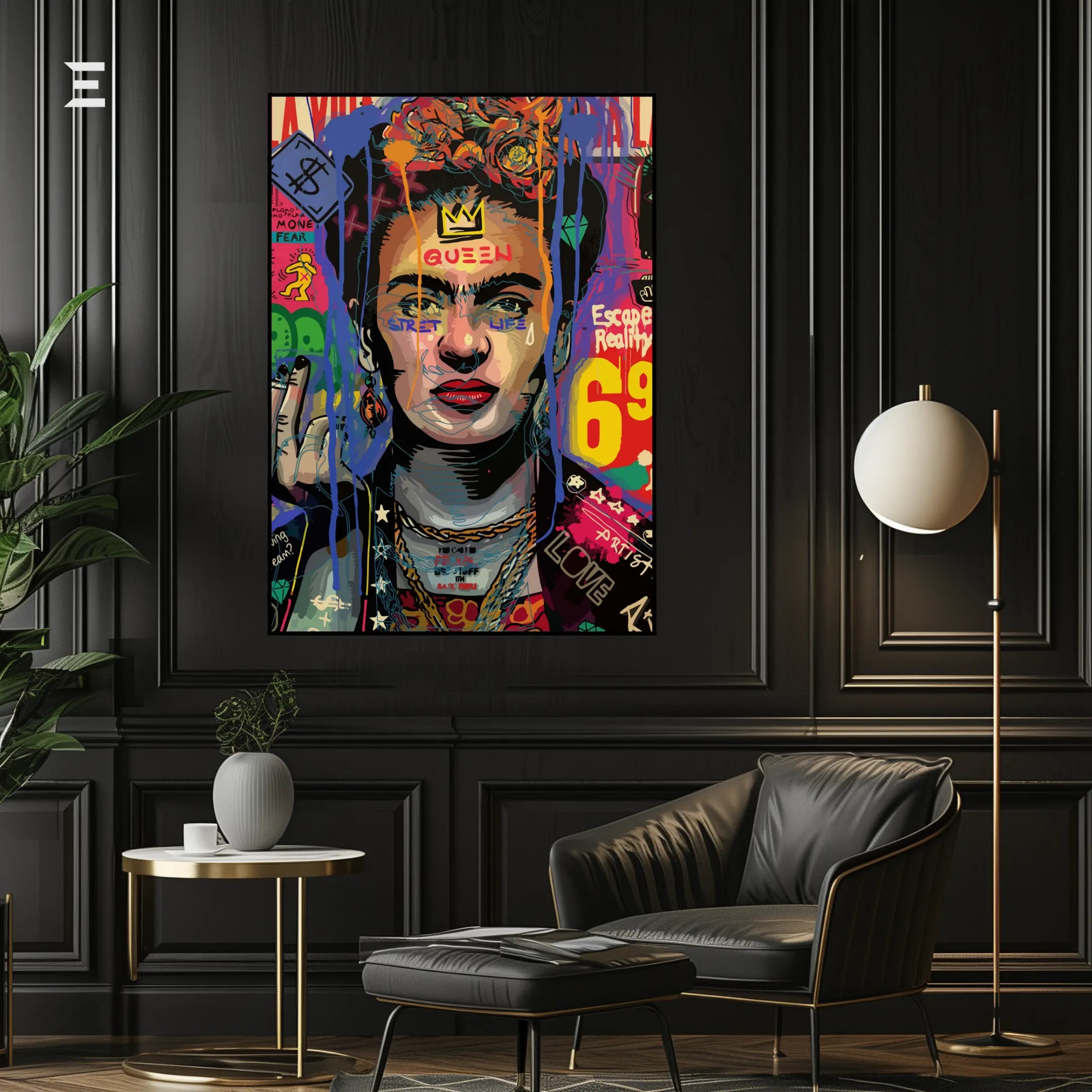 Frida Kahlo Graffiti Pop Art Resin Wall Art – “Street Queen” Edition | IBRELIA IBRELIA