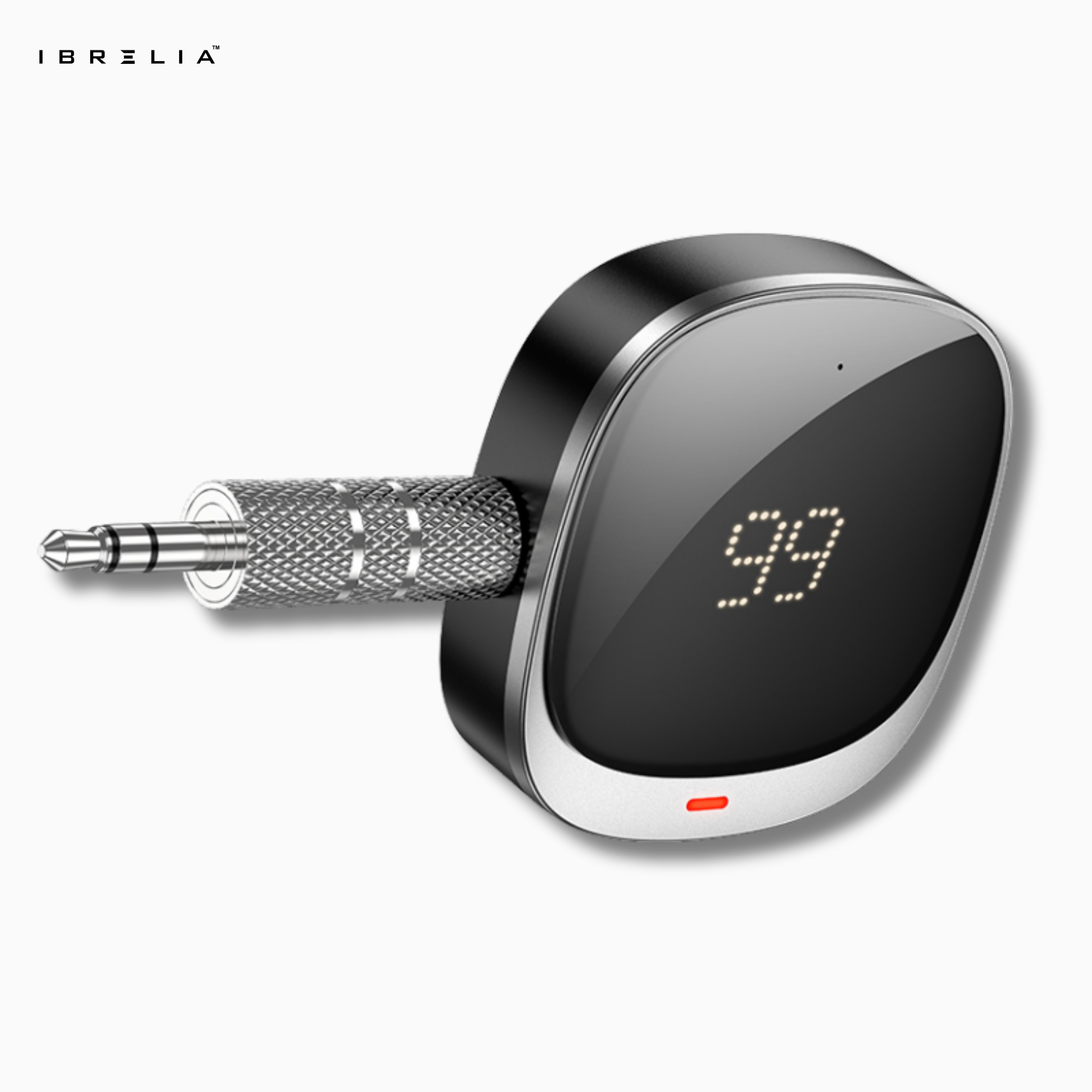 HOCO E80 In-Car AUX Wireless Receiver – Bluetooth 5.3 Audio Adapter with LED Display | IBRELIA™