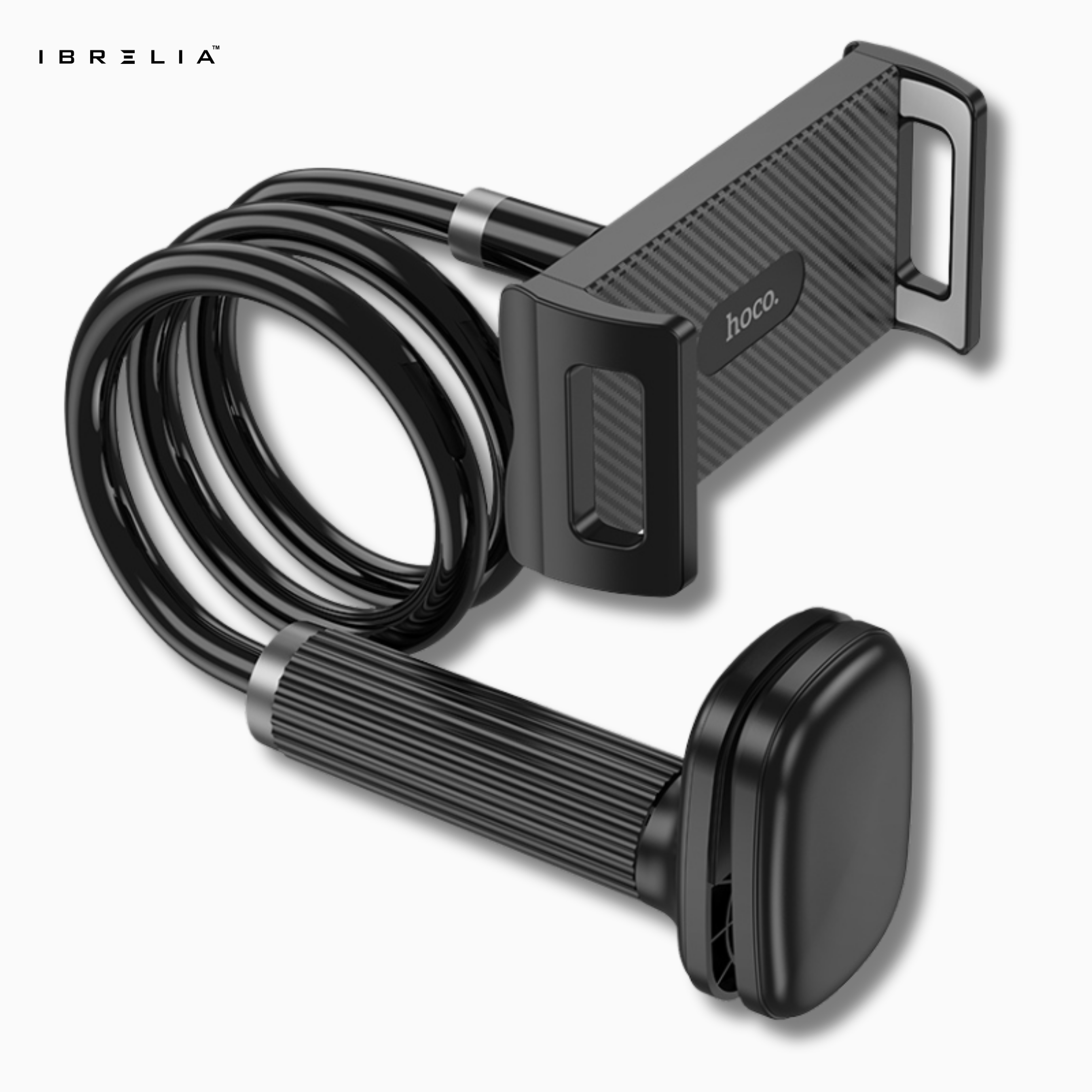 HOCO HD10 Universal Lazy Stand – Flexible Long Arm Holder for Phone & Tablet (Black / White) | IBRELIA™