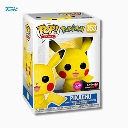 Funko Pop! Pokémon: Flocked Pikachu #353 – GameStop Exclusive (4-Inch) IBRELIA