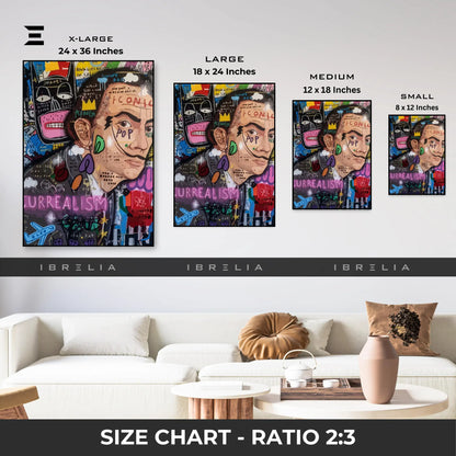 Salvador Dalí Graffiti Pop Art Resin Wall Art – “Surreal Icon” Edition | IBRELIA IBRELIA