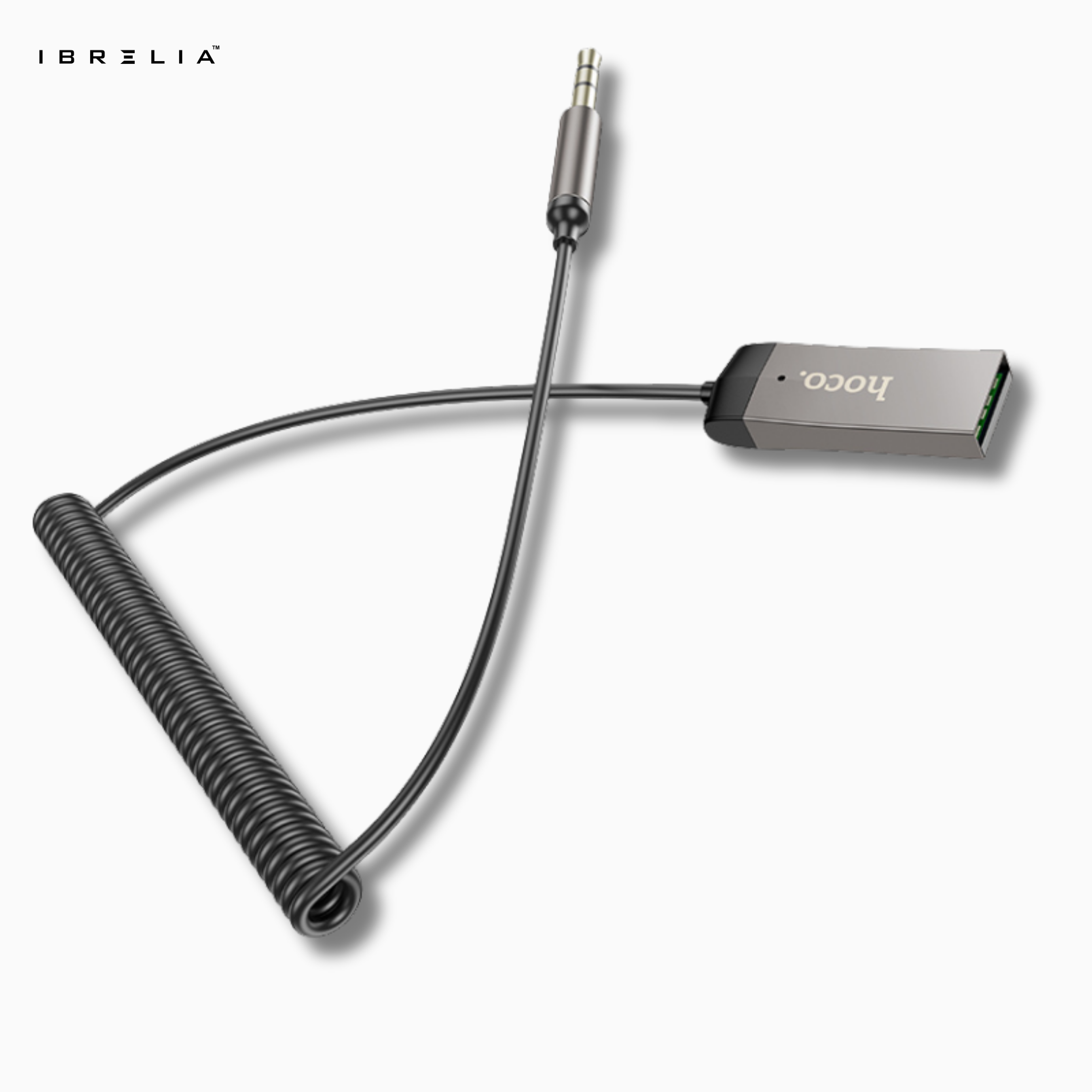 HOCO E78 In-Car Bluetooth AUX Audio Receiver – USB Powered Wireless Adapter | IBRELIA™