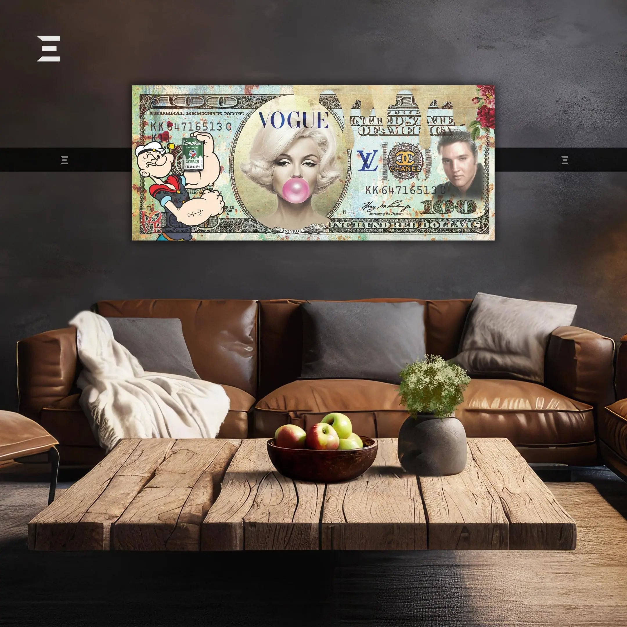 Ultra Wide Wall Art – Exclusive Pop Art Dollar Design | IBRELIA IBRELIA