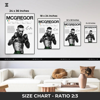 Premium Resin Coated Wall Art – Conor McGregor Printed Signature Collectible Frame | IBRELIA Pakistan IBRELIA