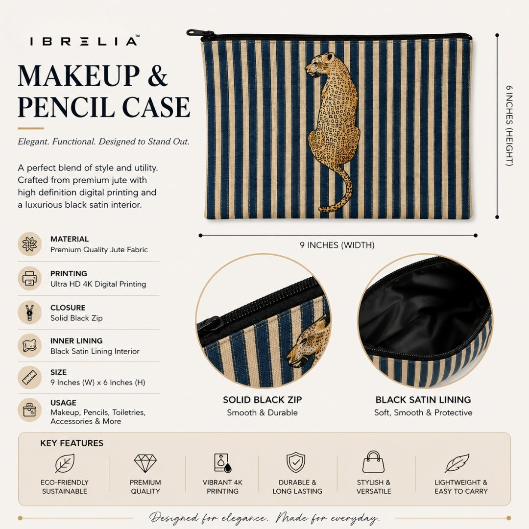Cute Yellow Minions Makeup & Pencil Pouch – Double-Sided Print – IBRELIA™