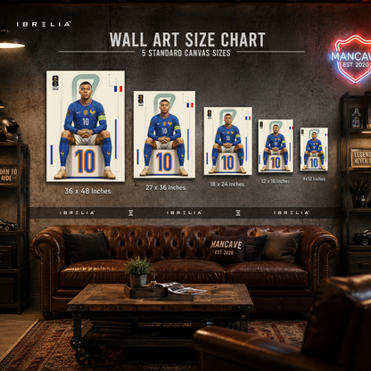 Kylian Mbappé FIFA World Cup 2026 Wall Art – France Football Superstar Poster | IBRELIA™