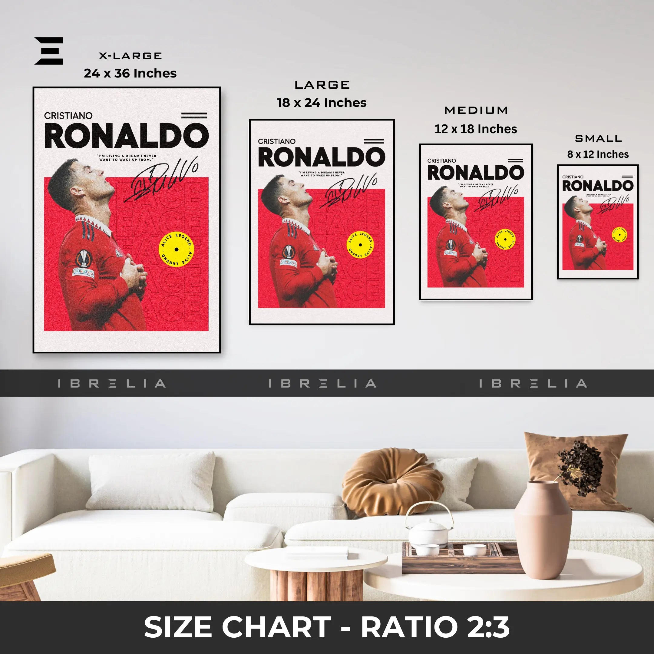 Cristiano Ronaldo Resin Wall Art – “Alive Legend” Edition | IBRELIA IBRELIA