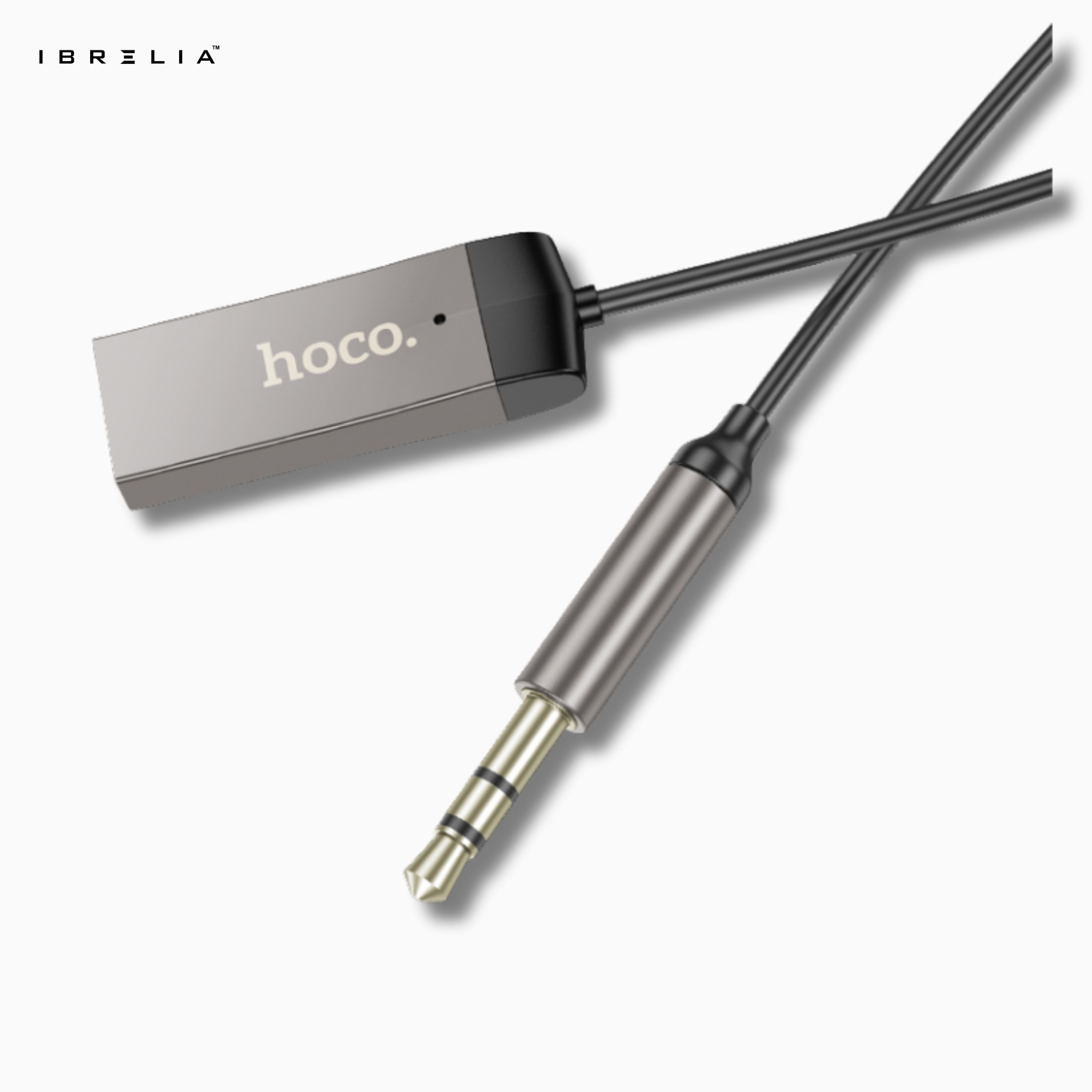 HOCO E78 In-Car Bluetooth AUX Audio Receiver – USB Powered Wireless Adapter | IBRELIA™