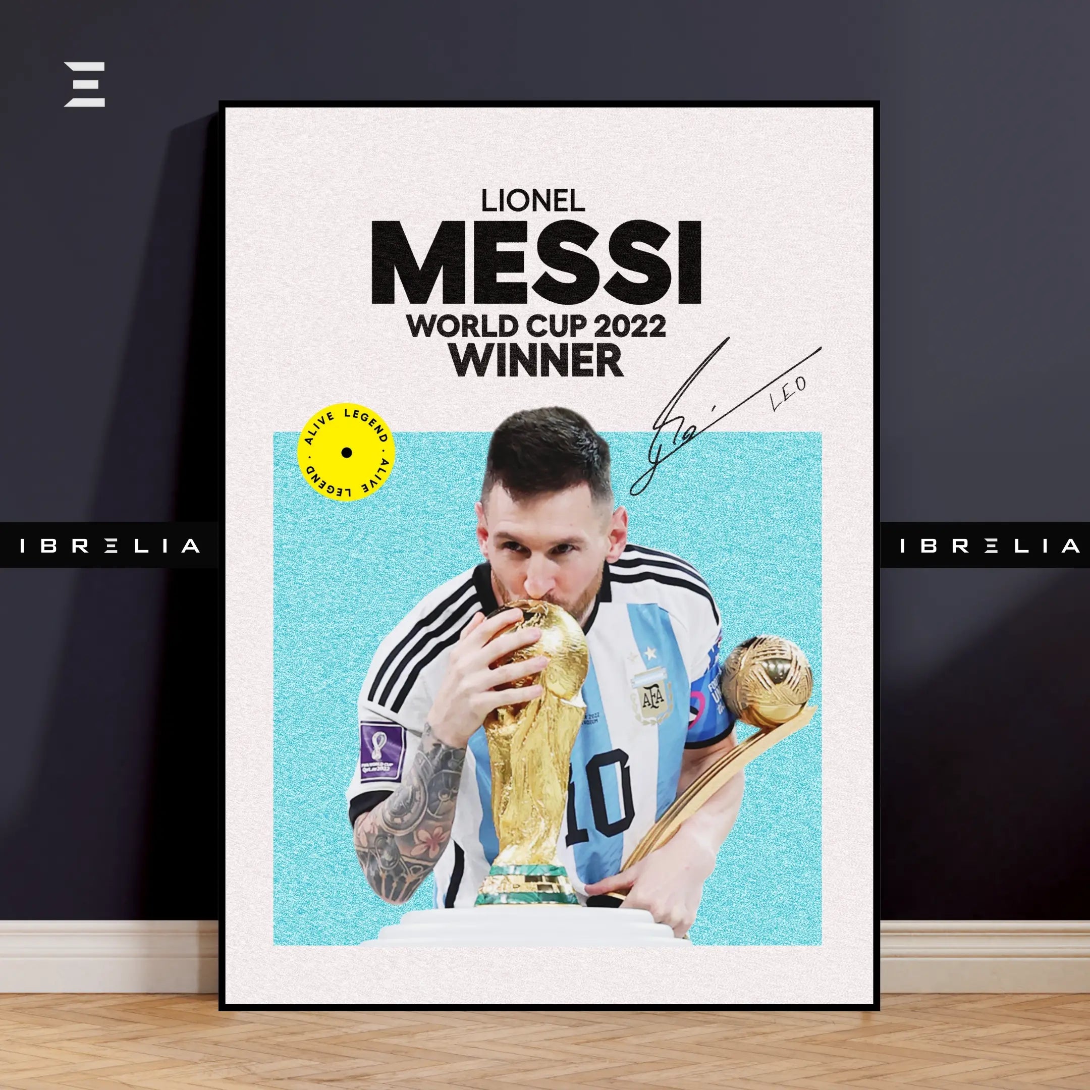Lionel Messi Resin Wall Art – “World Cup 2022 Winner” Edition | IBRELIA IBRELIA